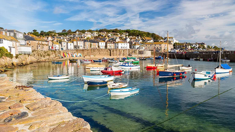 A view of the Cornish coastline.