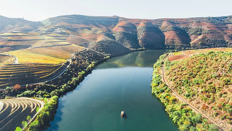 A view of the Douro Valley in Portugal.