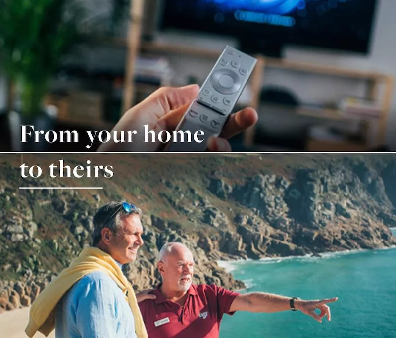 from your home to theirs