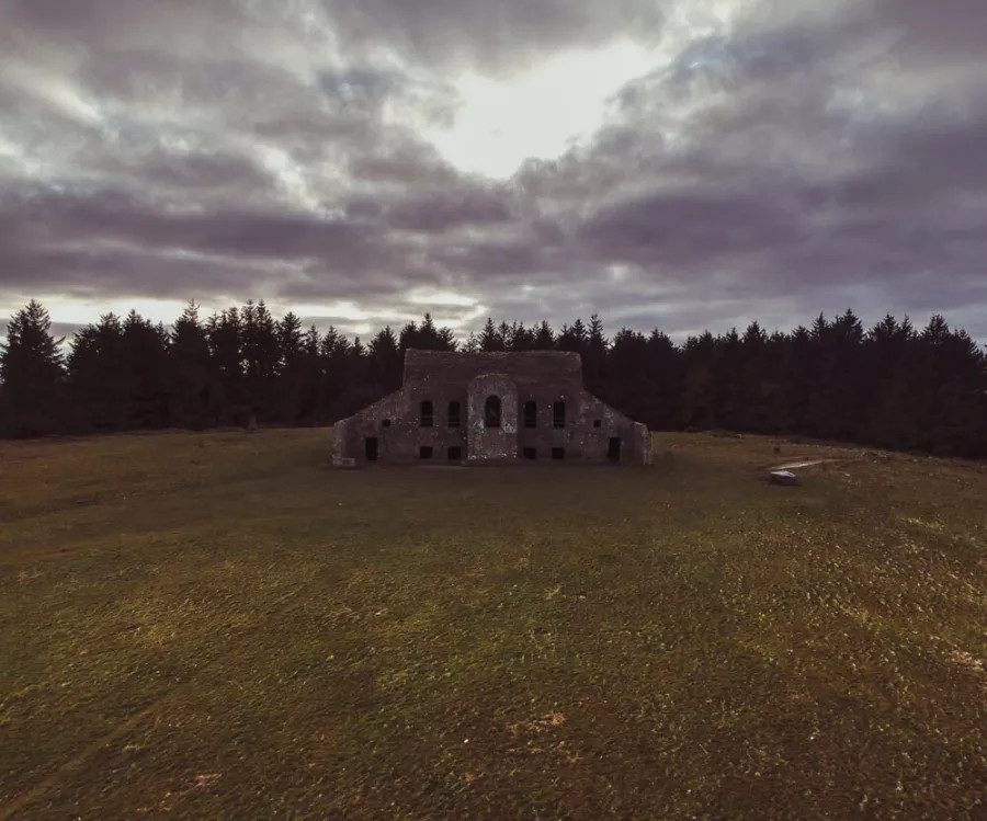 The infamous ruin on the top of Montpelier Hill close to Dublin.